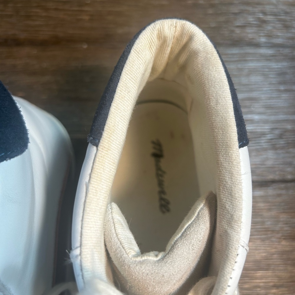 Madewell Sidewalk Leather sneakers size 8 women 6.5 men - Picture 9 of 12